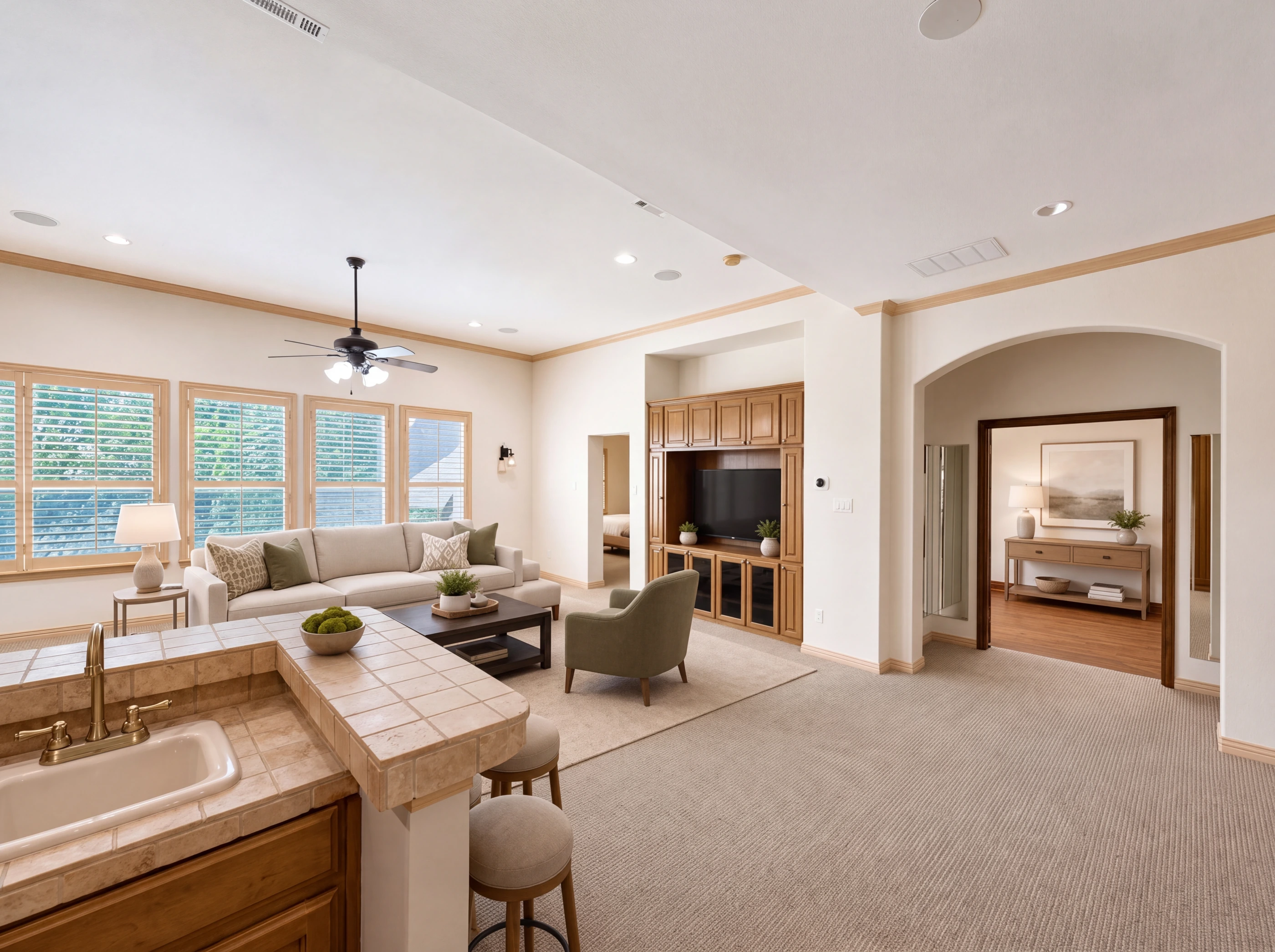 Game room seating area